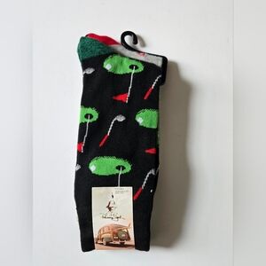 Panama Jack/Golf Hole Golf Club‎ Novelty Crew Socks 2 Pack/Size 8-12